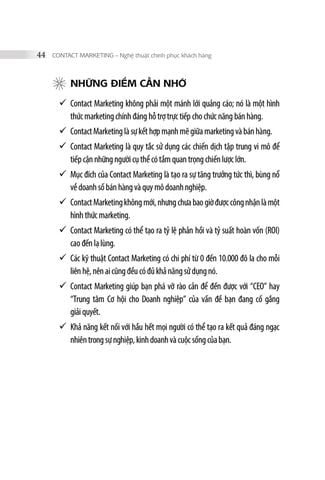  Contact Marketing - Nghệ Thuật Chinh Phục Khách Hàng - Stu Heinecke 
