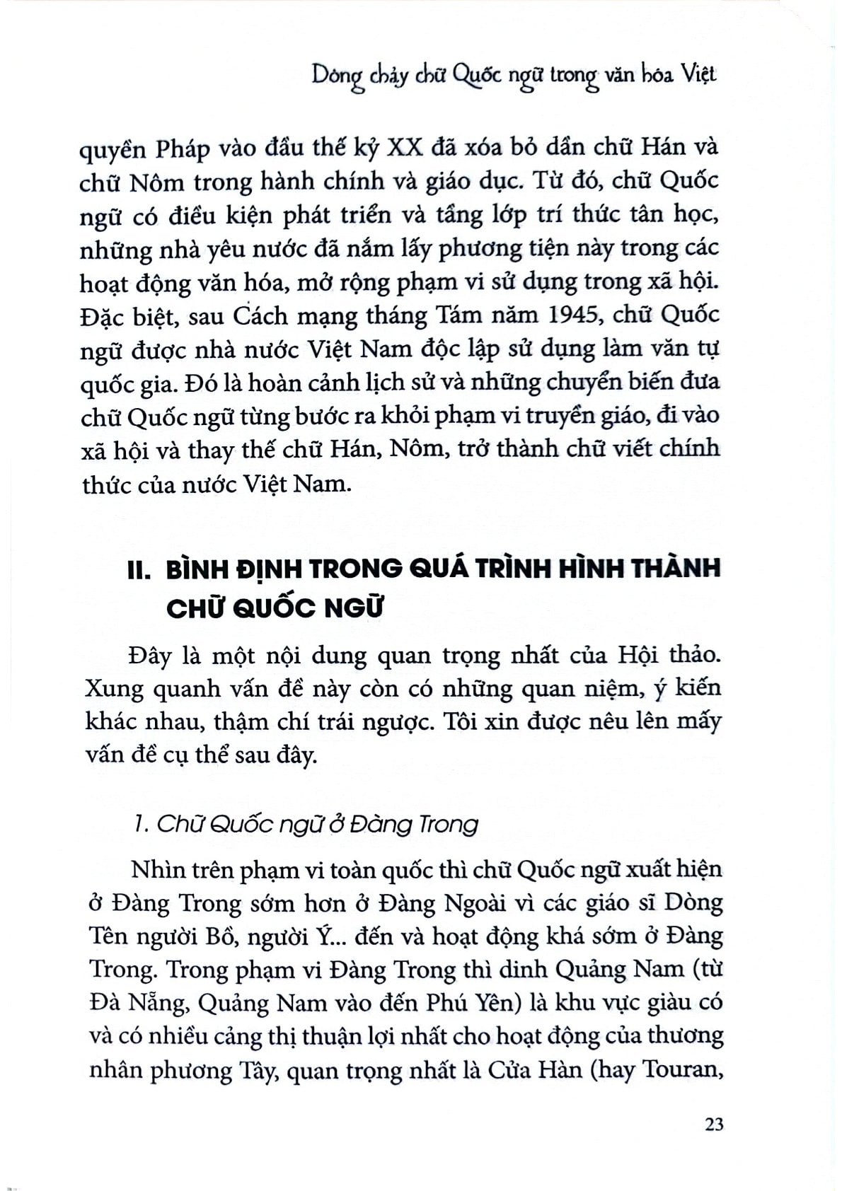 Dòng Chảy Chữ Quốc Ngữ Trong Văn Hóa Việt - Nguyễn Thanh Quang & Linh mục Gioan Võ Đình Đệ