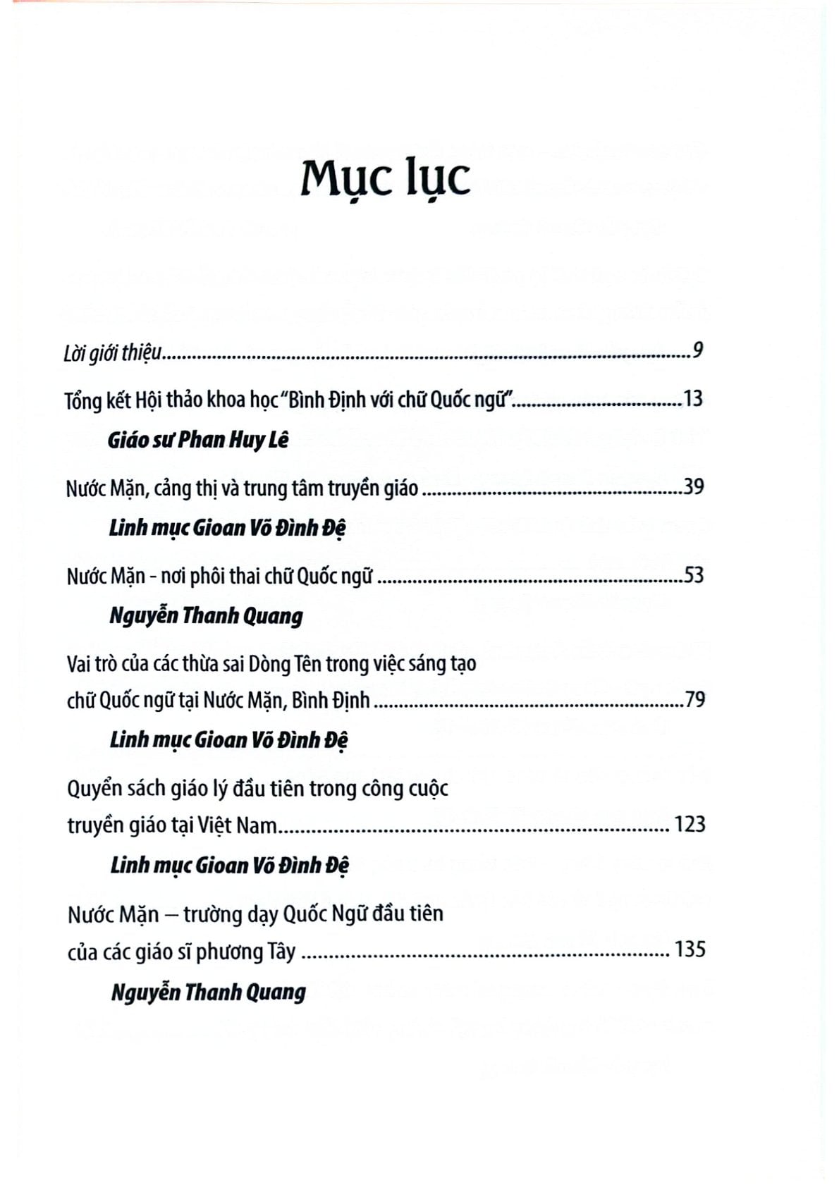 Dòng Chảy Chữ Quốc Ngữ Trong Văn Hóa Việt - Nguyễn Thanh Quang & Linh mục Gioan Võ Đình Đệ