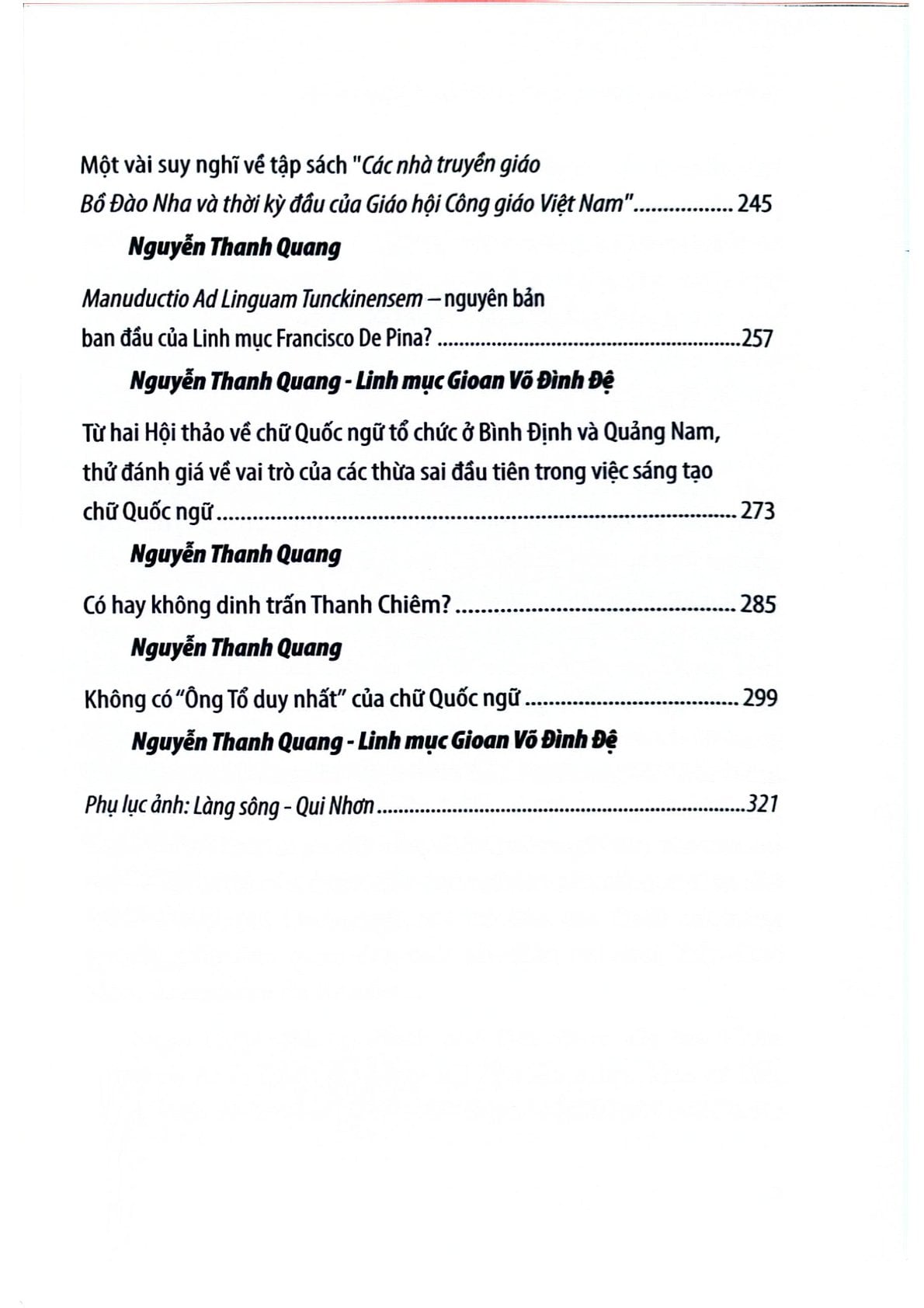 Dòng Chảy Chữ Quốc Ngữ Trong Văn Hóa Việt - Nguyễn Thanh Quang & Linh mục Gioan Võ Đình Đệ