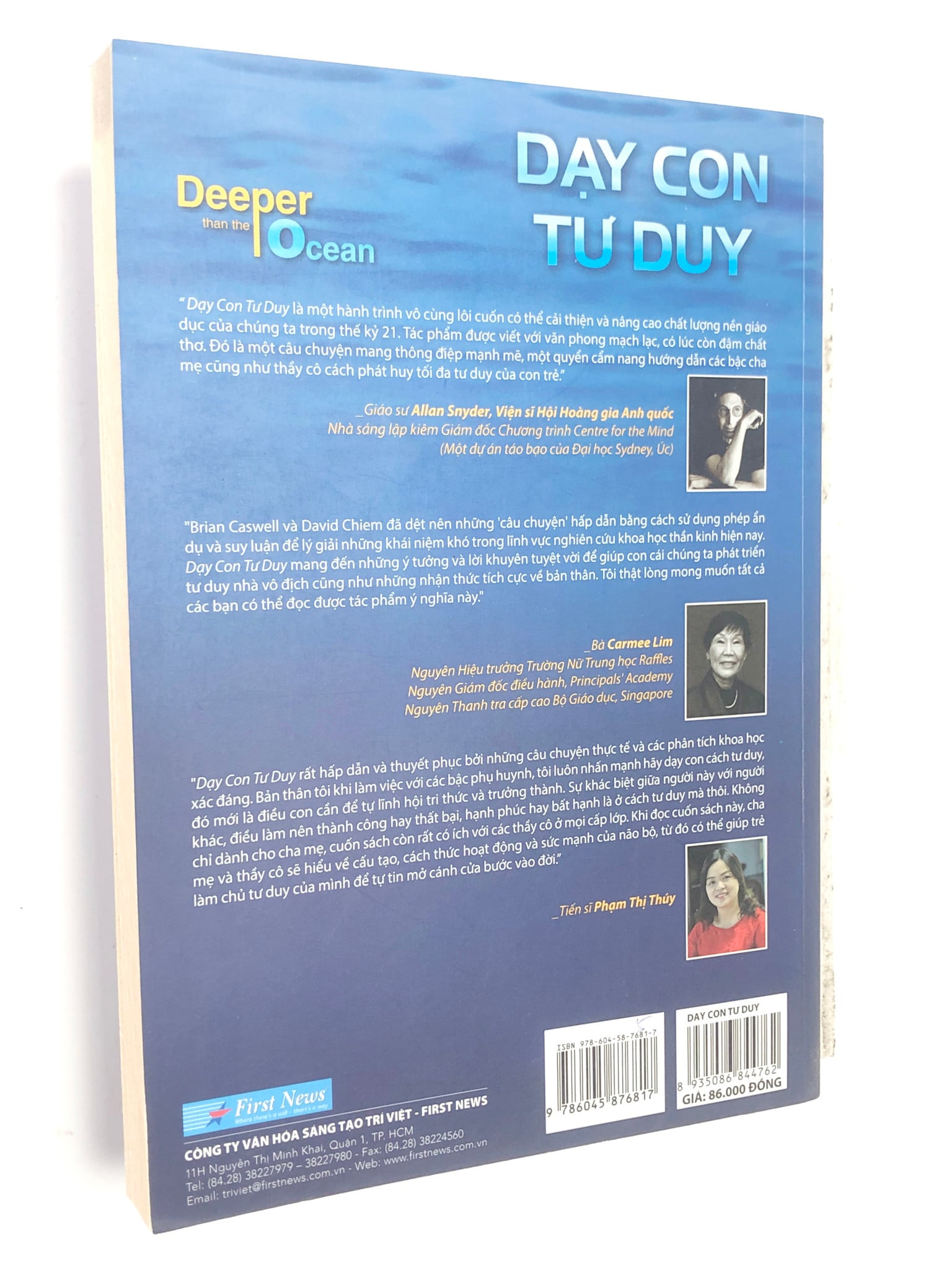 { Trưng Bày } Dạy Con Tư Duy - Khám Phá Sức Mạnh Kỳ Diệu Của Não Bộ - David Chiem & Brian Caswell.