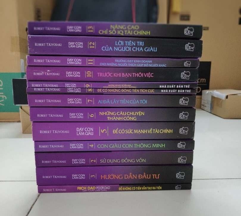Combo Trọn Bộ 13 Quyển Dạy Con Làm Giàu (Cha Giàu Cha Nghèo) - KHÔNG HỘP - Robert T. Kiyosaki