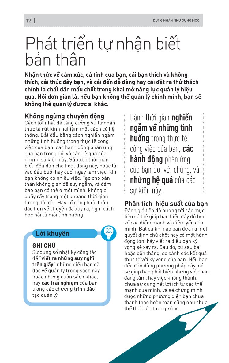 Kỹ Năng Toàn Diện - Dụng Nhân Như Dụng Mộc