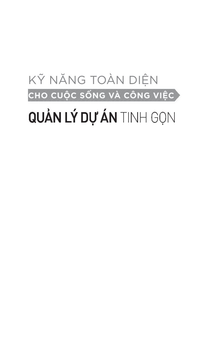 Kỹ Năng Toàn Diện - Quản Lý Dự Án Tinh Gọn