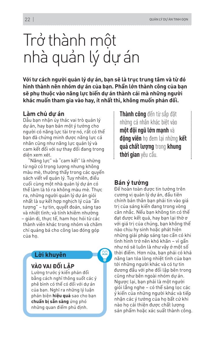 Kỹ Năng Toàn Diện - Quản Lý Dự Án Tinh Gọn