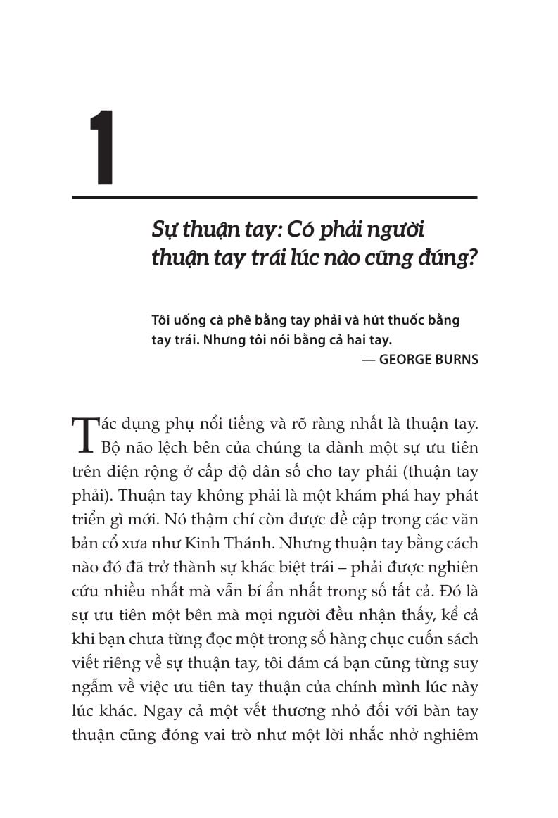 Não Trái - Não Phải: Và Cách Chúng Ảnh Hưởng Đến Hành Vi Hằng Ngày Của Chúng Ta