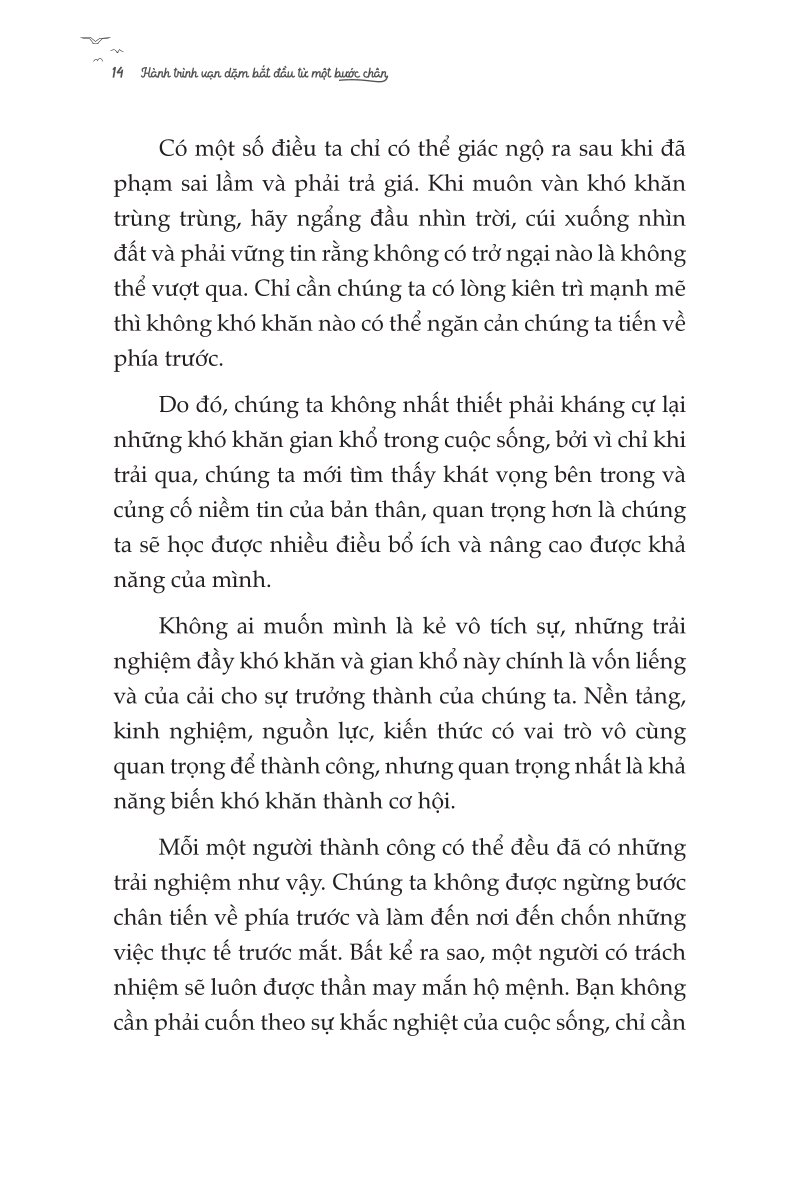 Hành Trình Vạn Dặm Bắt Đầu Từ Một Bước Chân