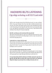 Hackers IELTS Listening - Viện ngôn ngữ Hackers