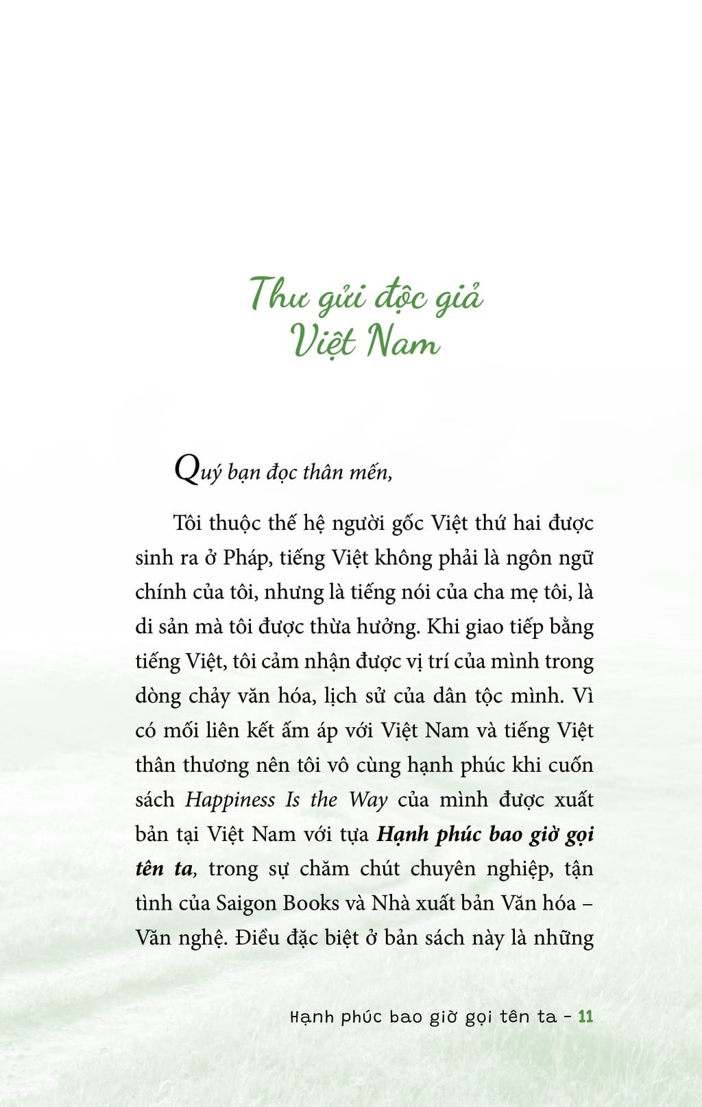 Hạnh Phúc Bao Giờ Gọi Tên Ta - My Holland
