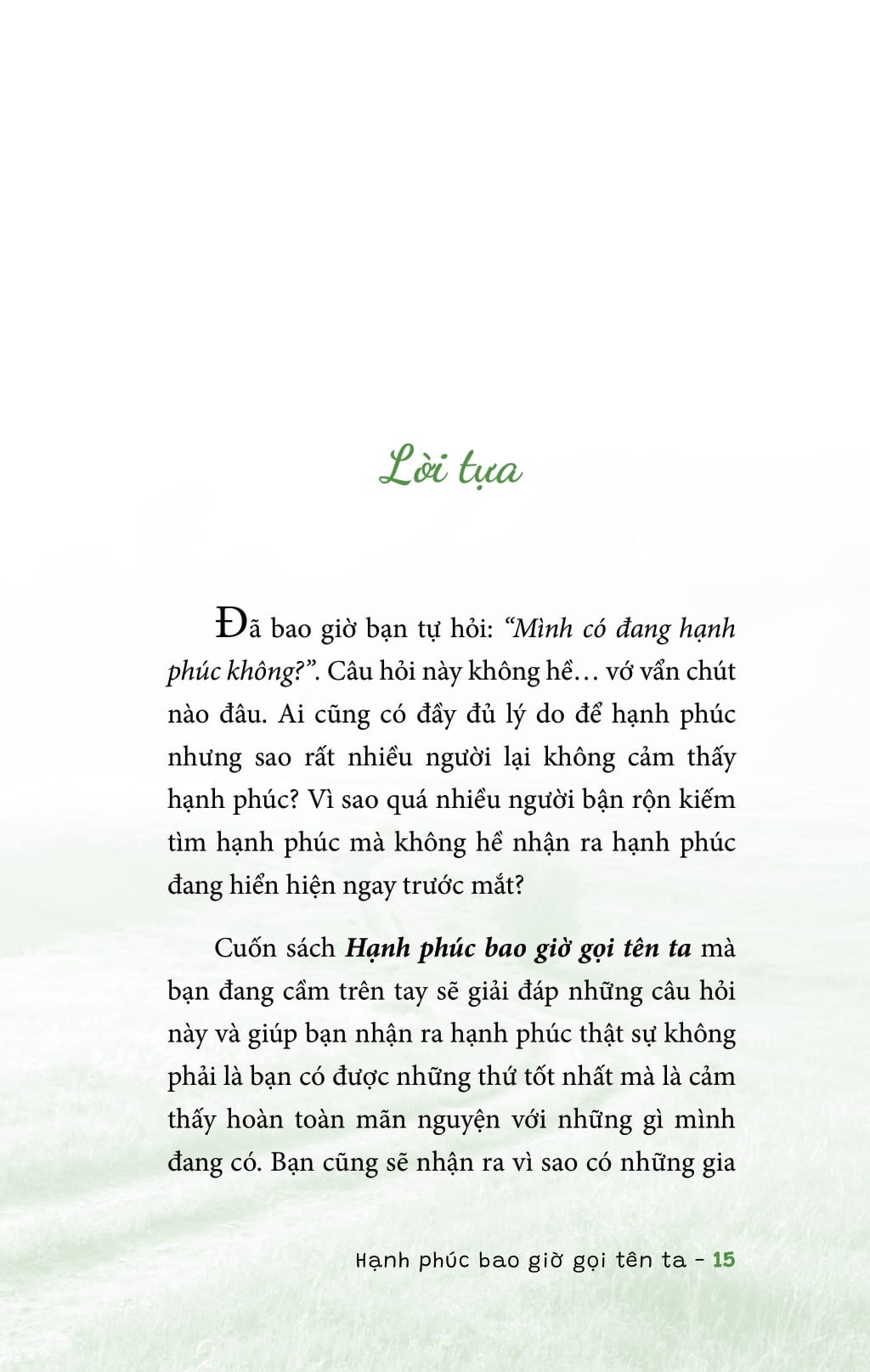 Hạnh Phúc Bao Giờ Gọi Tên Ta - My Holland