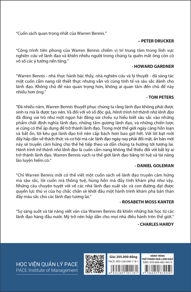  Hành Trình Trở Thành Nhà Lãnh Đạo - On Becoming A Leader - Warren Bennis 