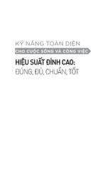 Kỹ Năng Toàn Diện - Hiệu Suất Đỉnh Cao: Đúng, Đủ, Chuẩn, Tốt