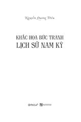 Khắc Họa Bức Tranh Lịch Sử Nam Kỳ - Nguyễn Quang Diệu
