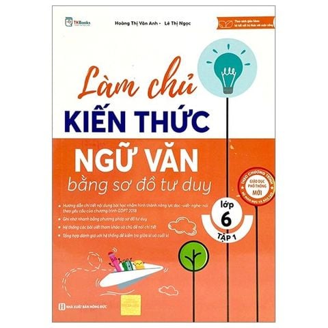  Combo 2 Quyển Làm Chủ Kiến Thức Ngữ Văn Bằng Sơ Đồ Tư Duy Lớp 6 (Tập 1 + 2) 