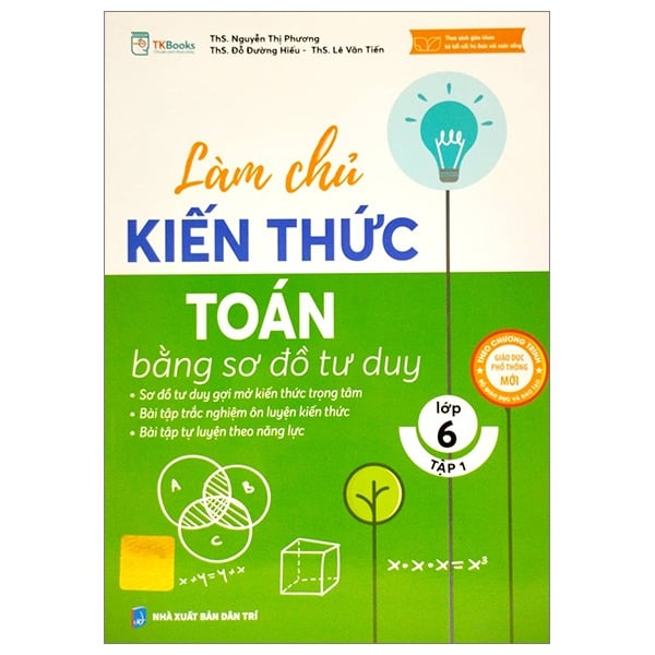 Combo 2 Quyển Làm Chủ Kiến Thức Toán Bằng Sơ Đồ Tư Duy Lớp 6 (Tập 1+ 2) - Nhiều Tác Giả