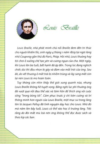 Louis Braille - Who? Chuyện Kể Danh Nhân Thế Giới 