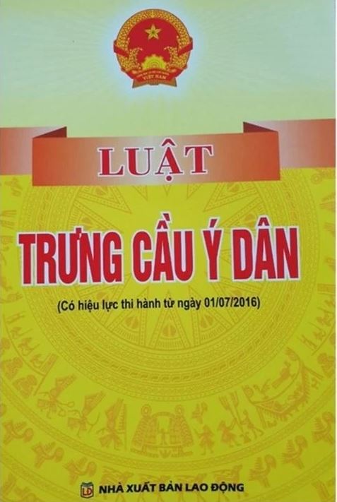 Luật Trưng Cầu Ý Dân (Có Hiệu Lực Thi Hành Từ Ngày 01/07/2016) - Quốc hội