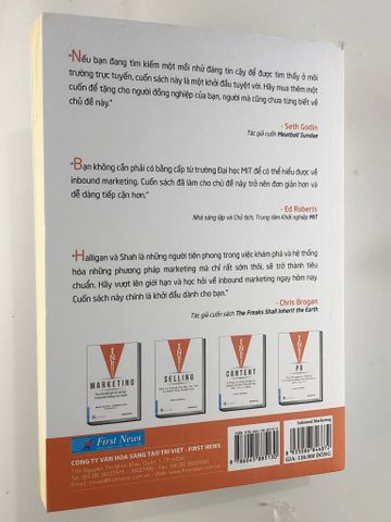  { Trưng Bày } Inbound Marketing -Thu Hút TG Về Với Bạn Trong Môi Trường Trực Tuyến - Brian Halligan, Dharmesh Shah 