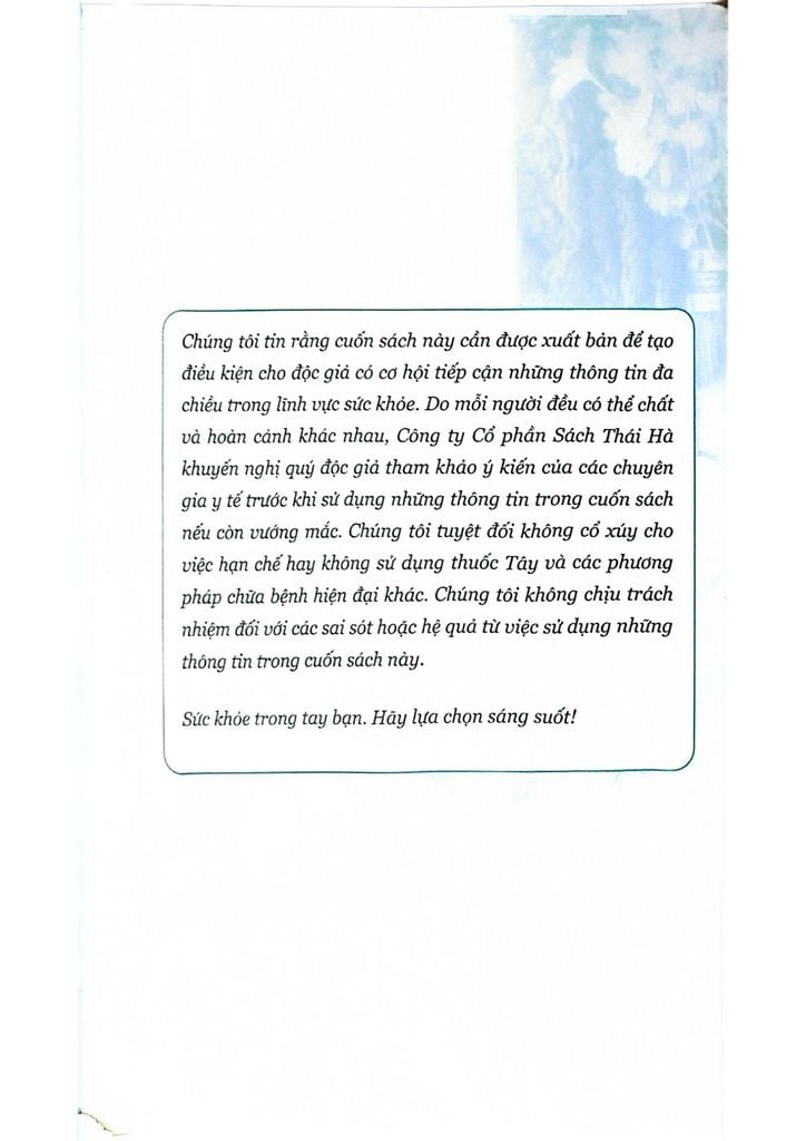 Nước ép trị liệu và chế độ ăn theo phương pháp cơ thể tự chữa lành