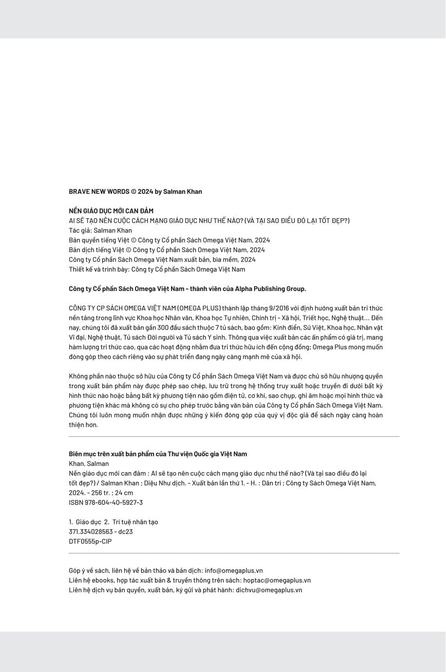 Nền Giáo Dục Mới Can Đảm - Salman Khan