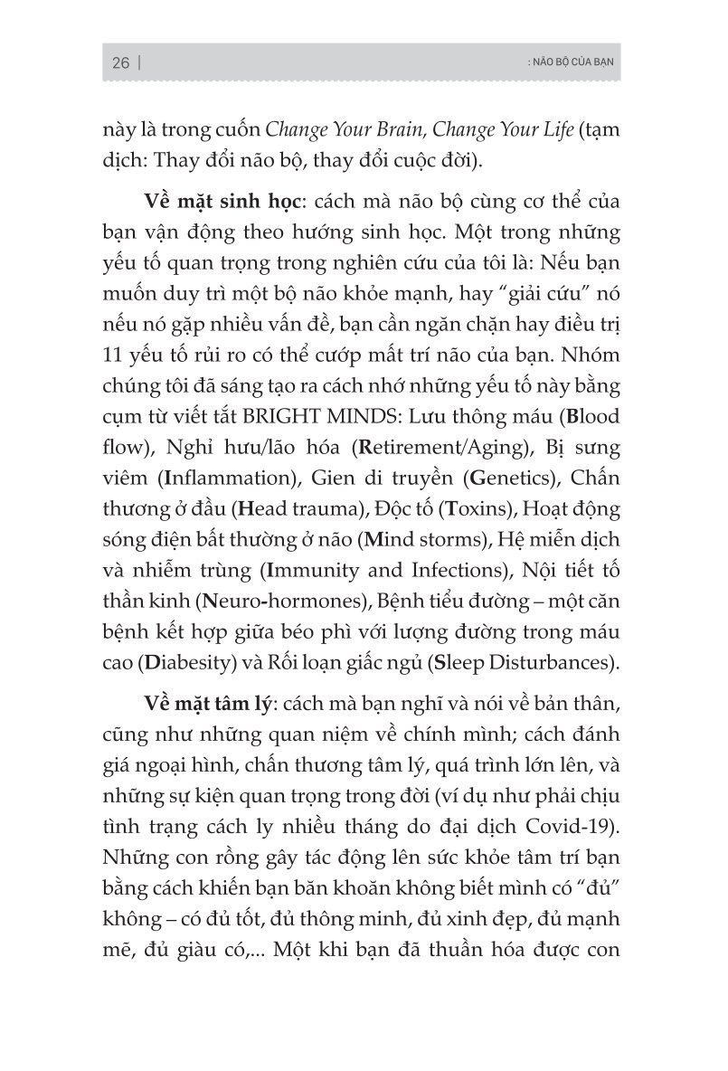 Đánh Thức Não Bộ: Kích Hoạt Năng Lực Tiềm Ẩn Của Não Bộ Để Loại Bỏ Suy Nghĩ Và Hành Vi Tiêu Cực