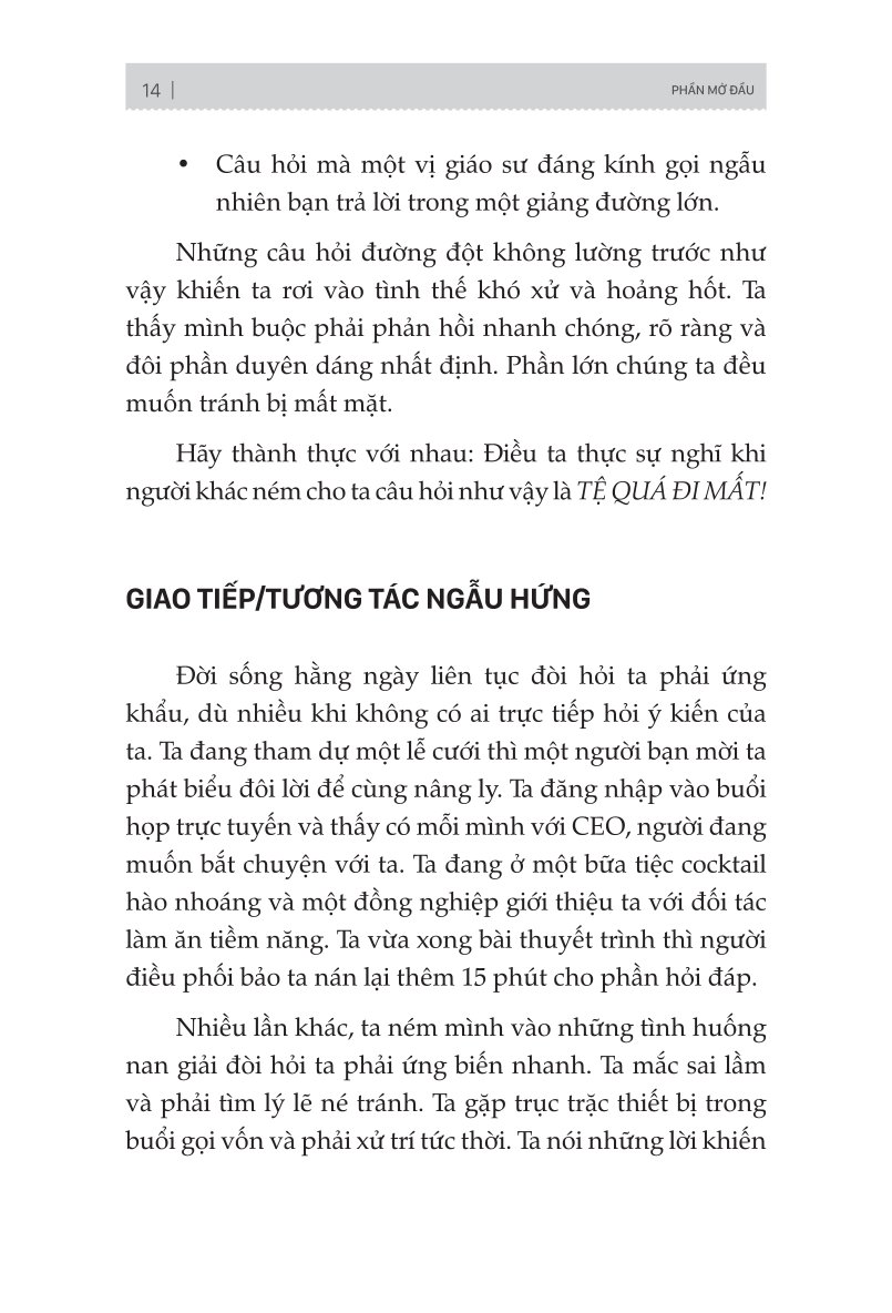 Nghĩ Nhanh Nói Khéo: Hướng Dẫn Cách Phản Ứng Thông Minh Trong Mọi Tình Huống - Matt Abrahams