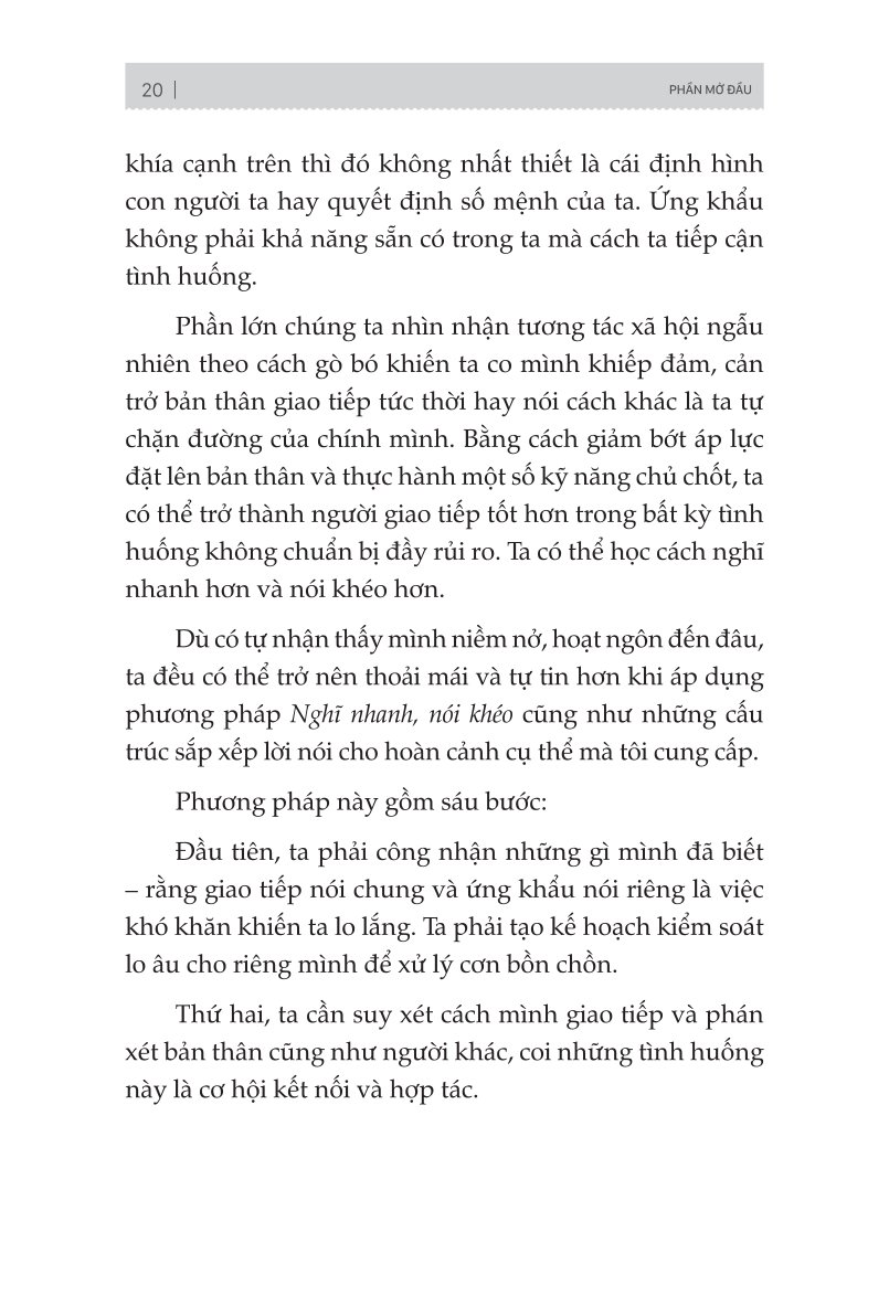 Nghĩ Nhanh Nói Khéo: Hướng Dẫn Cách Phản Ứng Thông Minh Trong Mọi Tình Huống - Matt Abrahams