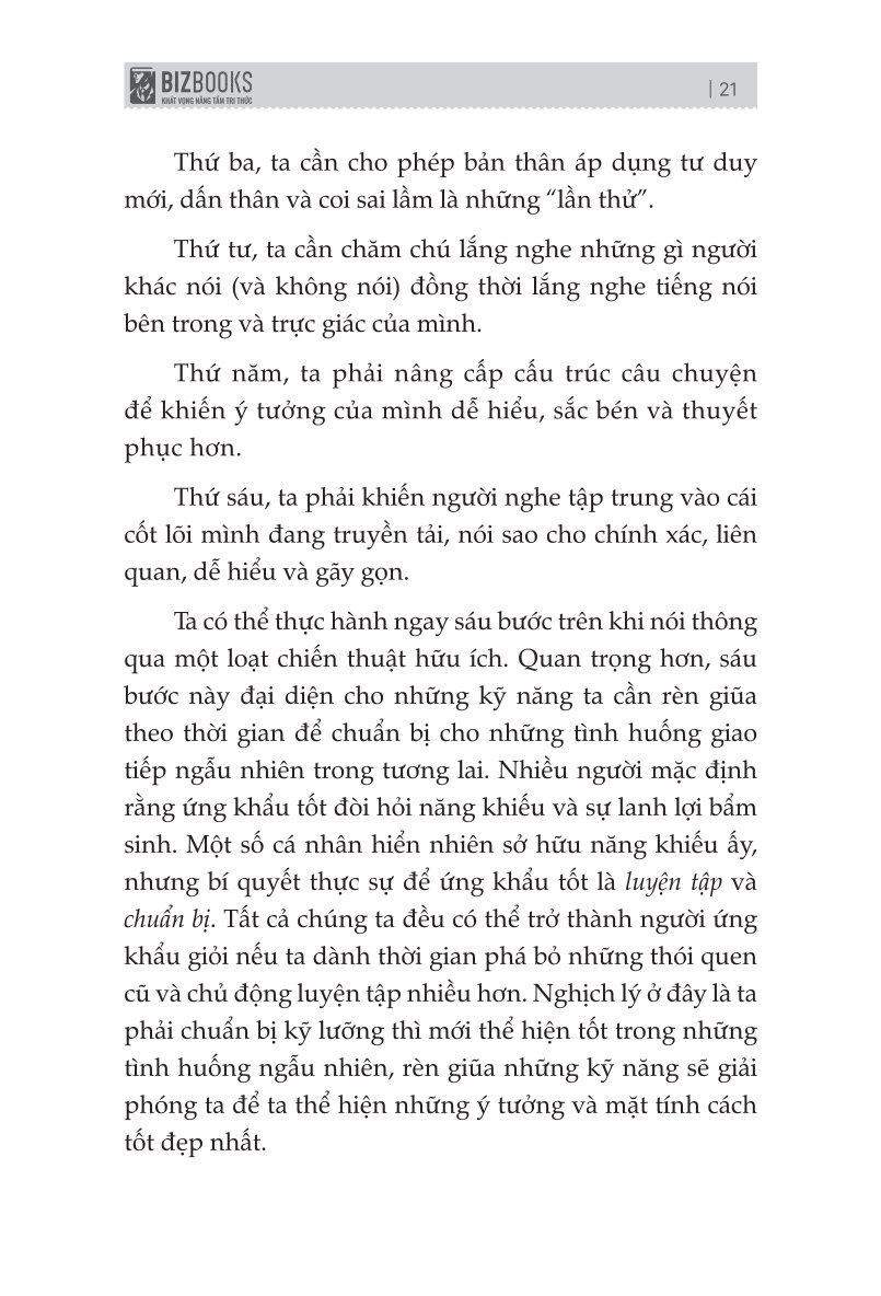 Nghĩ Nhanh Nói Khéo: Hướng Dẫn Cách Phản Ứng Thông Minh Trong Mọi Tình Huống - Matt Abrahams