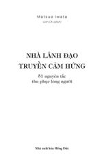 Nhà Lãnh Đạo Truyền Cảm Hứng: 51 Nguyên Tắc Thu Phục Lòng Người