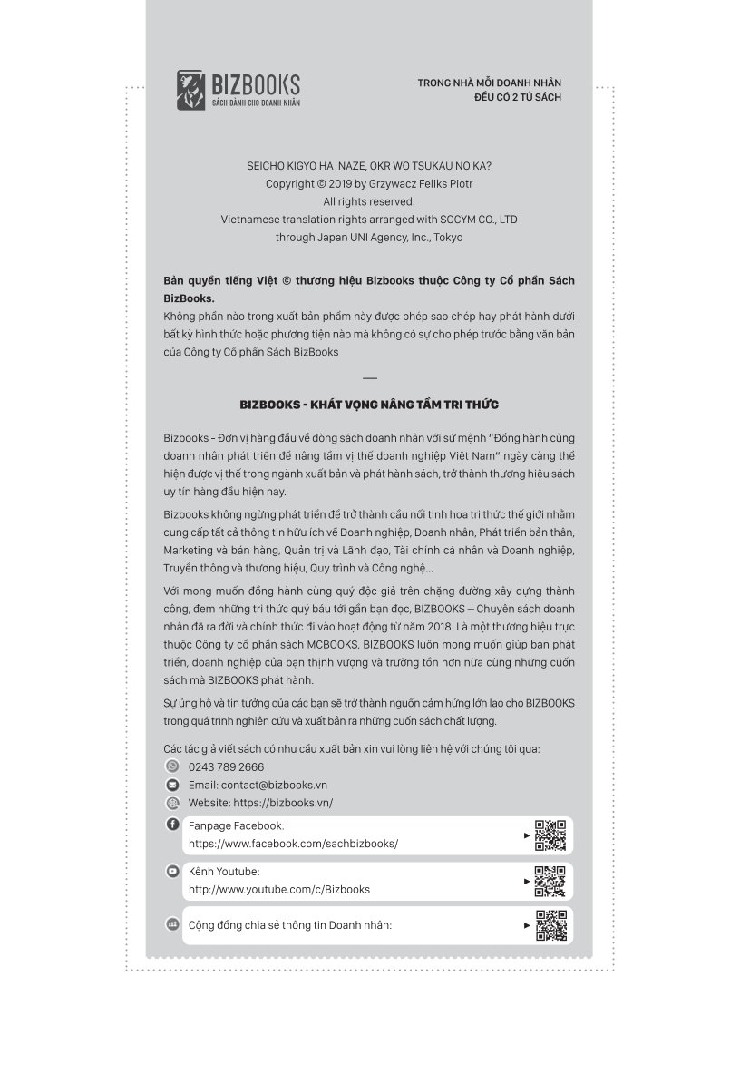 OKR - Kinh Thánh Quản Trị Và Cách Vận Hành Hiệu Quả - Poitr Feliks Grzywacz