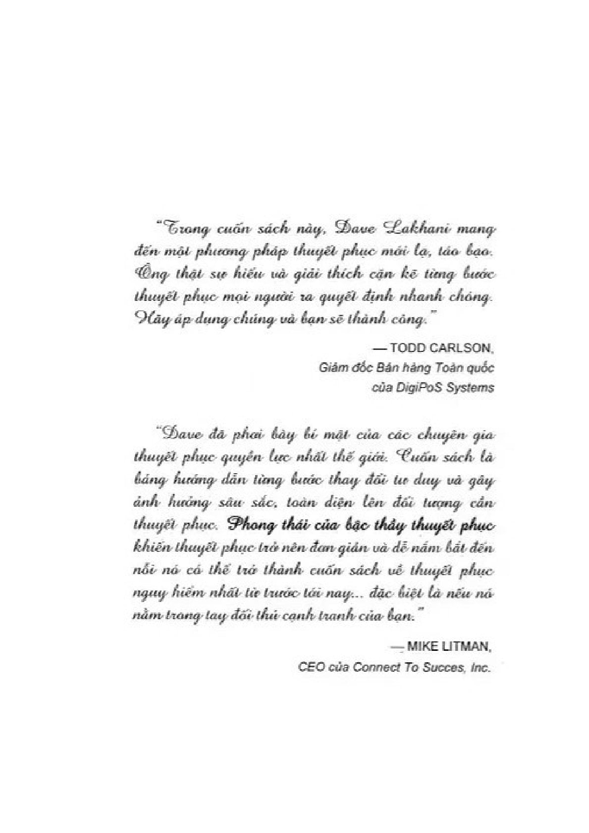 Phong Thái Của Bậc Thầy Thuyết Phục - Dave Lakhani