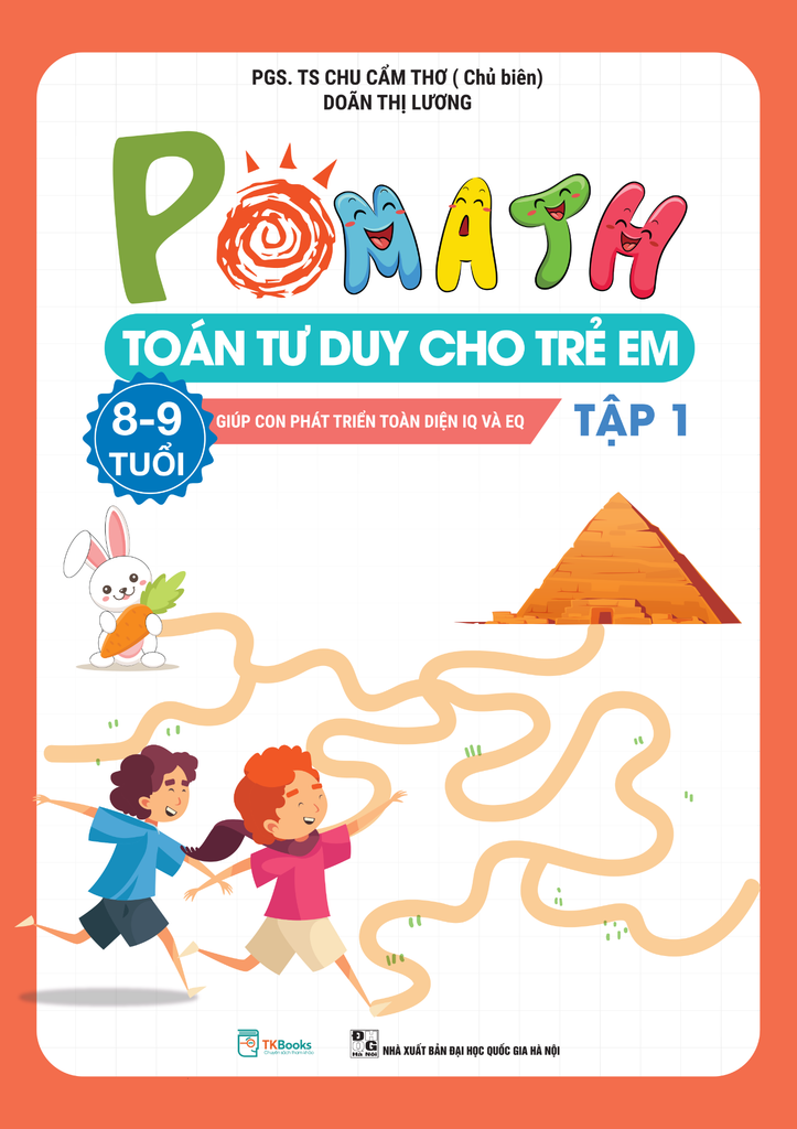  Combo Pomath – Toán Tư Duy Cho Trẻ Em 8 – 9 Tuổi (Tập 1 + 2) - PGS TS Chu Cẩm Thơ 