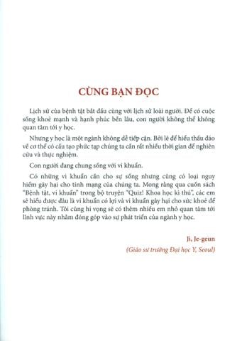  Quiz! Khoa Học Kì Thú: Bệnh Tật Vi Khuẩn - An, Guang-hyun 