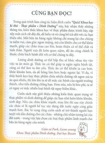  Quiz! Khoa Học Kì Thú - Thực Phẩm Dinh Dưỡng - An, Guang-hyun 