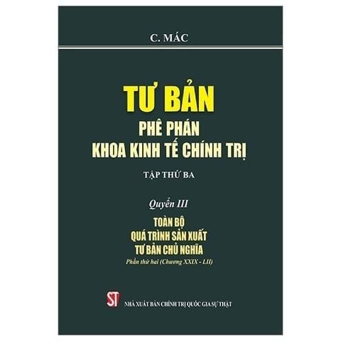 Combo 4 Quyển: Tư Bản Luận Phê Phán Khoa Kinh Tế Chính Trị – Các Mác 
