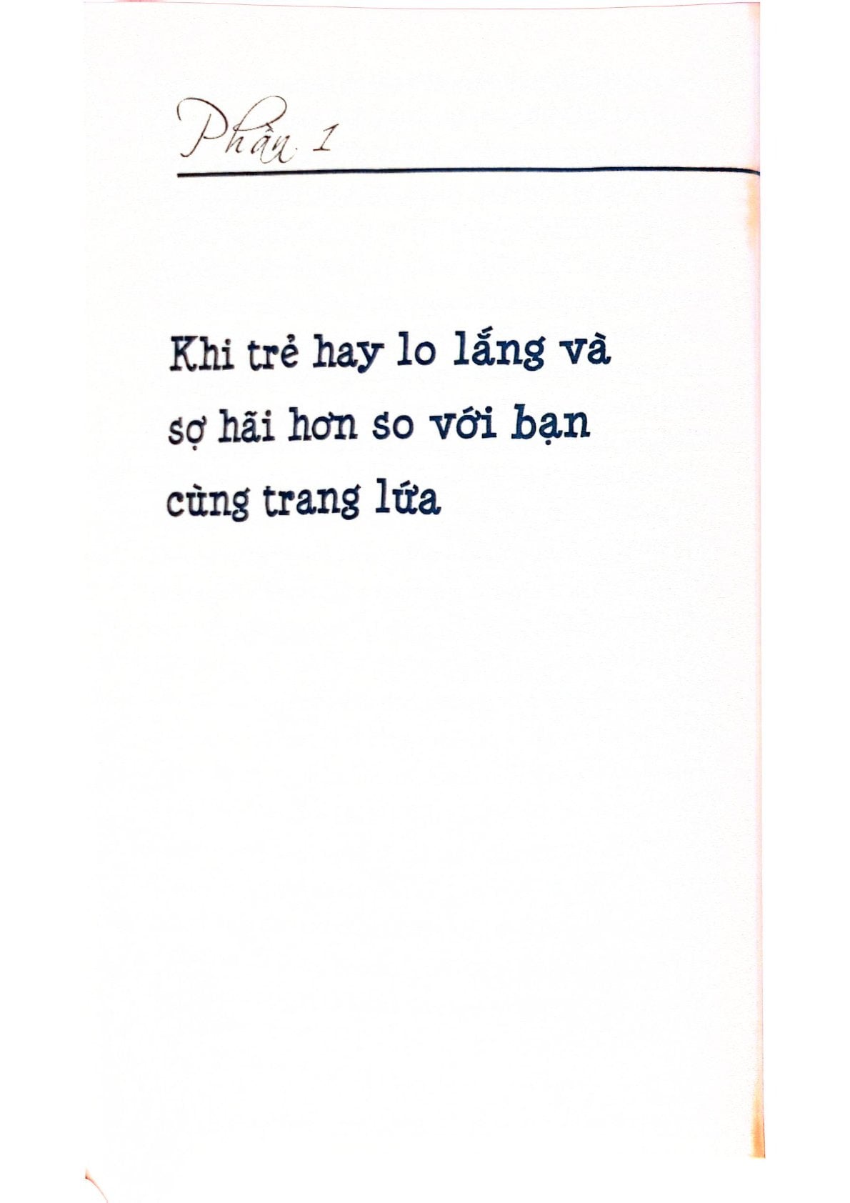 Rối Loạn Lo Âu Ở Trẻ Em -  Lee Darang