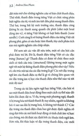  Thanh Điệu Tiếng Việt - Một Phân Tích Mới - 
Andrea Hoa Pham 