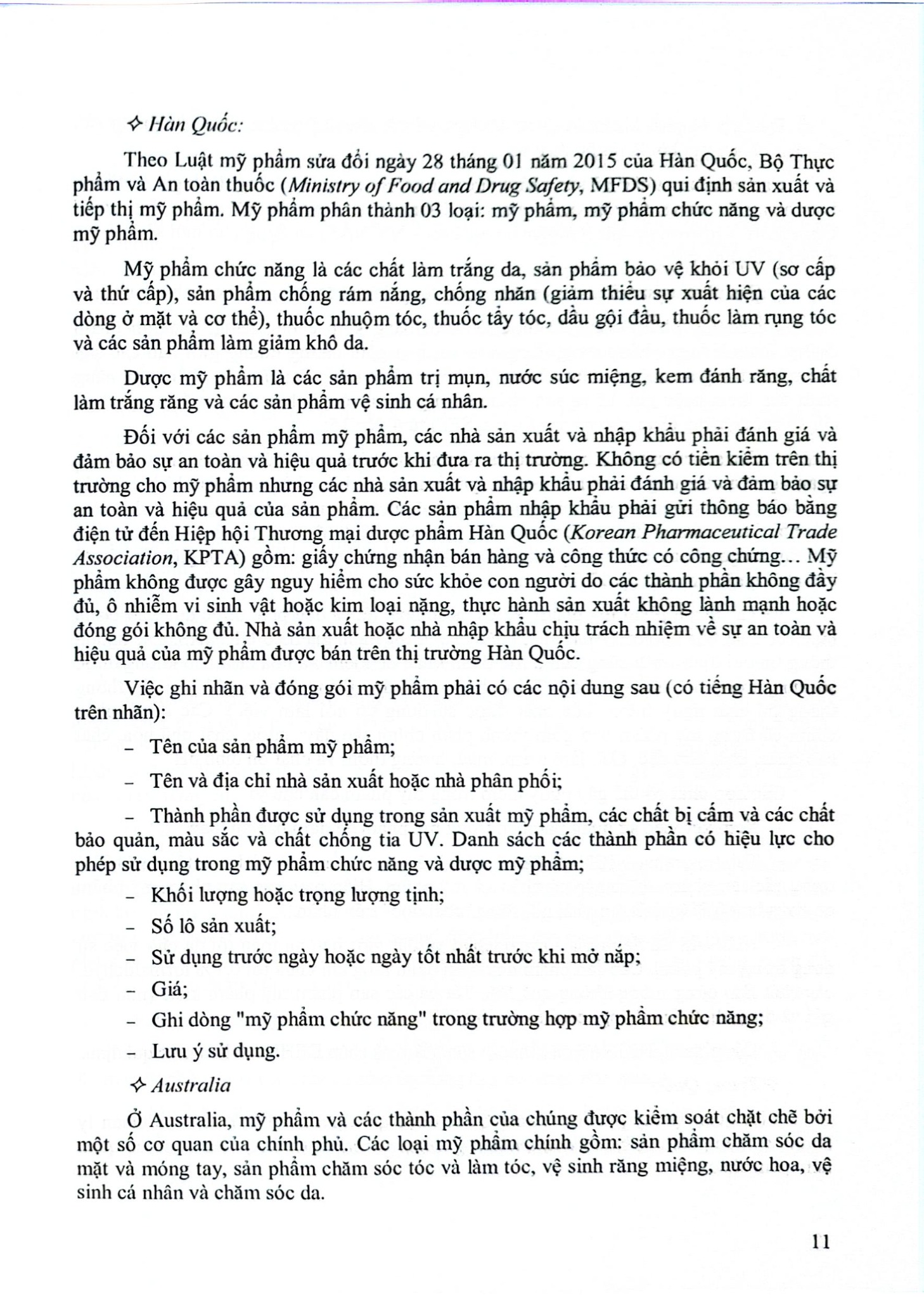 Kiểm Nghiệm Mỹ Phẩm (Tài Liệu Đào Tạo Sau Đại Học ) - ĐH Y Hà Nội