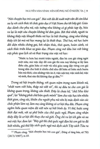  Phụ Nữ Tùng Thư - Nguyễn Văn Vĩnh Vấn Đề Phụ Nữ Ở Nước Ta - Nguyễn Văn Vĩnh 
