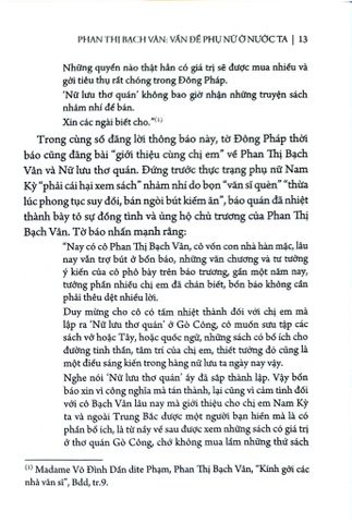 Phụ Nữ Tùng Thư - Phan Thị Bạch Vân Vấn Đề Phụ Nữ Ở Nước Ta - Đoàn Ánh Dương, Nguyễn Thị Lan Anh, Vũ Thị Thanh Loan 