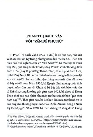  Phụ Nữ Tùng Thư - Phan Thị Bạch Vân Vấn Đề Phụ Nữ Ở Nước Ta - Đoàn Ánh Dương, Nguyễn Thị Lan Anh, Vũ Thị Thanh Loan 