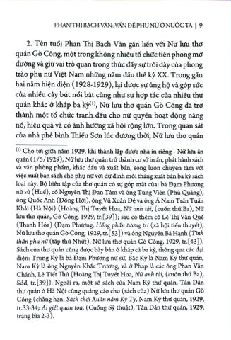  Phụ Nữ Tùng Thư - Phan Thị Bạch Vân Vấn Đề Phụ Nữ Ở Nước Ta - Đoàn Ánh Dương, Nguyễn Thị Lan Anh, Vũ Thị Thanh Loan 