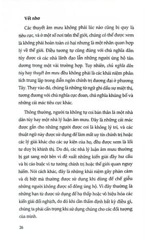  Thuyết Âm Mưu Và Chủ Nghĩa Dân Túy - Chính Trị Học Về Thông Tin Sai Lệch - Eirikur Bergmann 