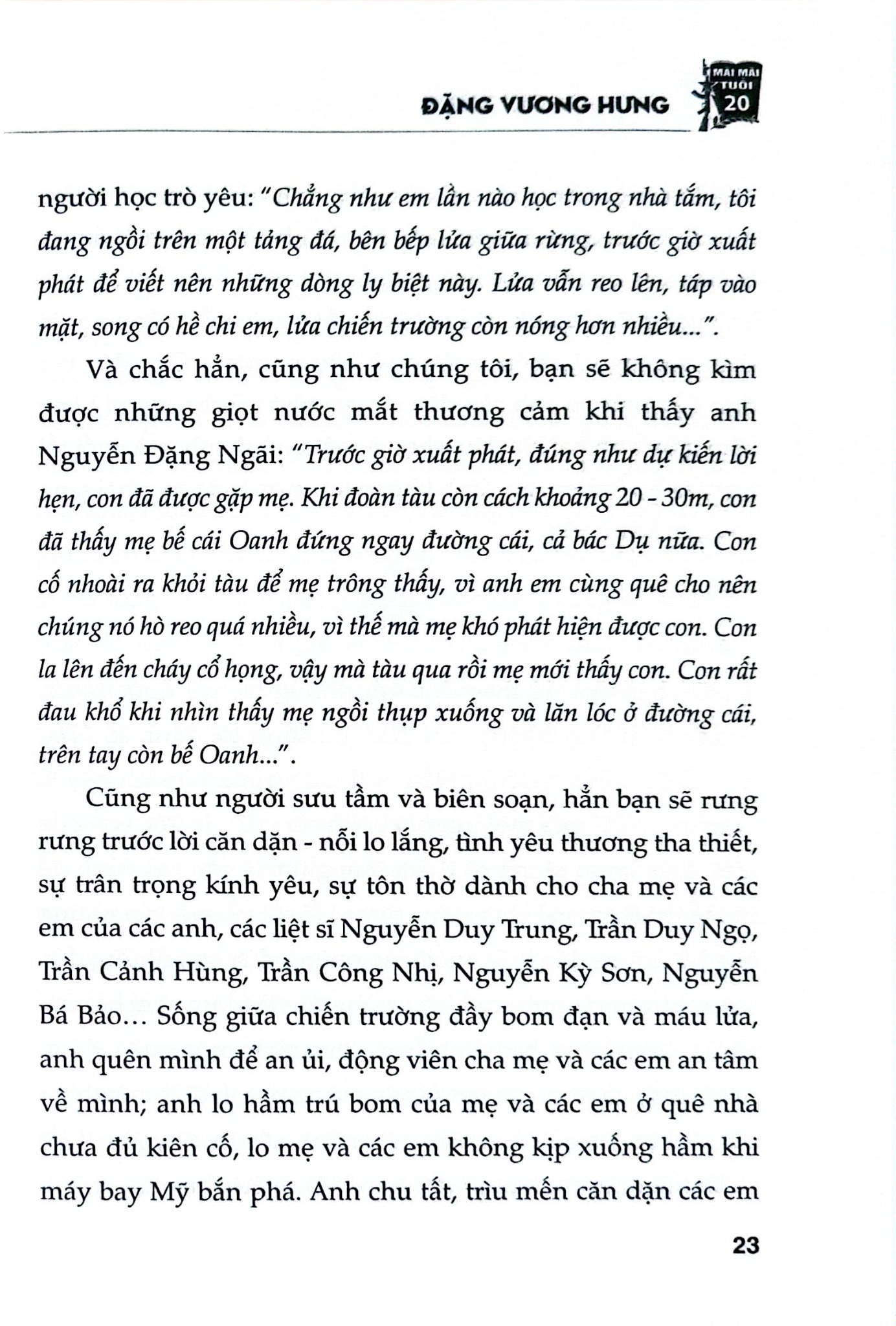 Những Lá Thư Thời Chiến Việt Nam - Đặng Vương Hưng