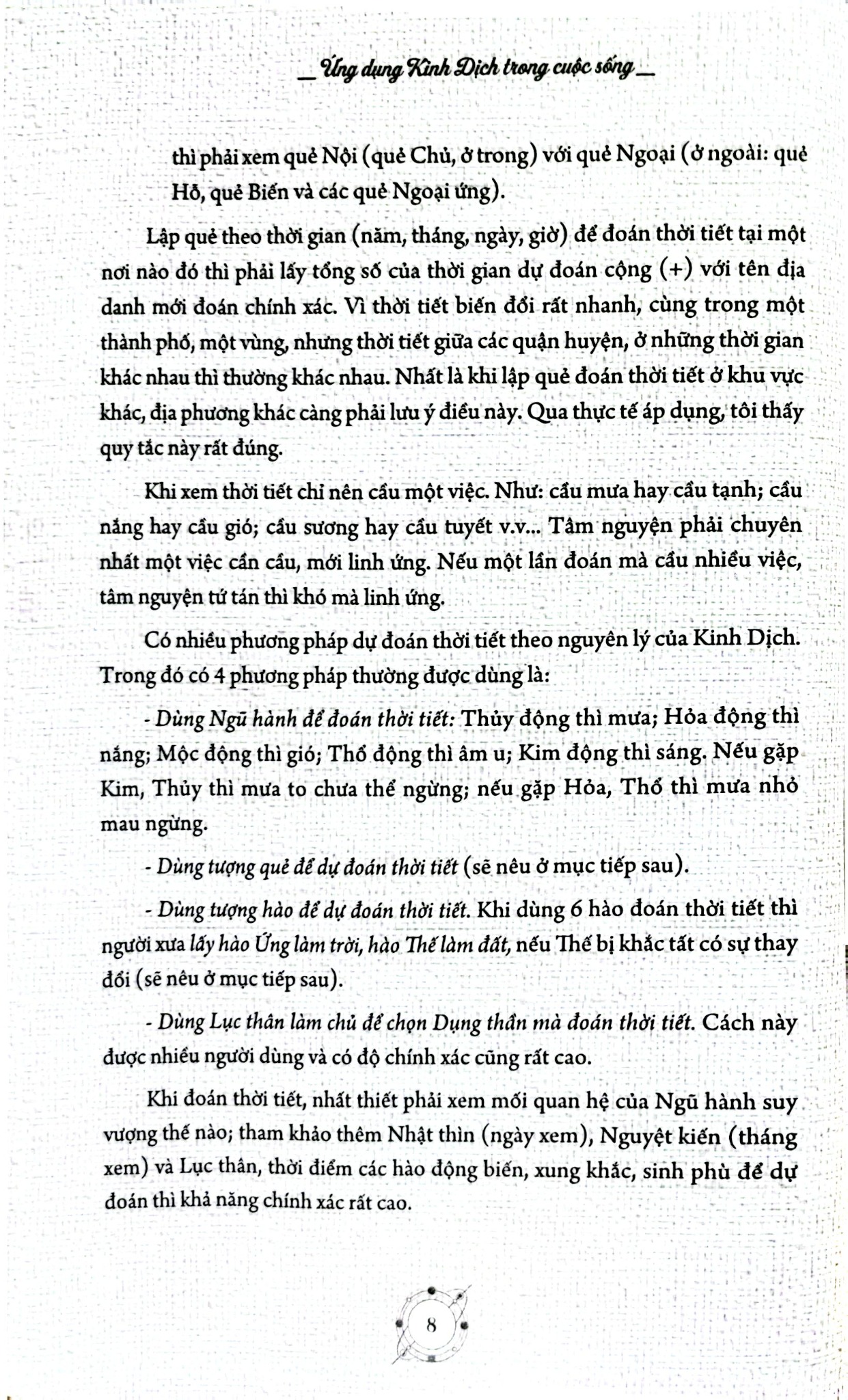 Ứng Dụng Kinh Dịch Trong Cuộc Sống T2 - Phương Pháp Đoán Quẻ - Nguyễn Thăng Long