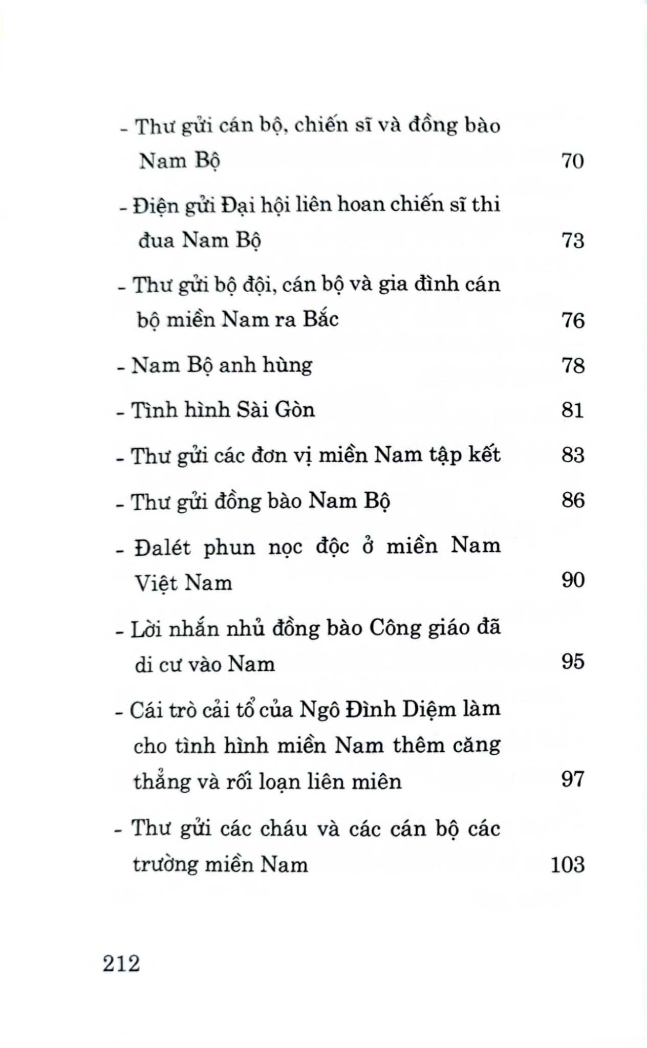 Nam Bộ Là Thành Đồng Của Tổ Quốc - Hồ Chí Minh
