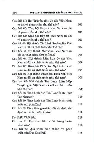  Tôn Giáo Và Đời Sống Tôn Giáo Ở Việt Nam – Hỏi Và Đáp - Đỗ Thị Thanh HươngNguyễn Thái Bình 
