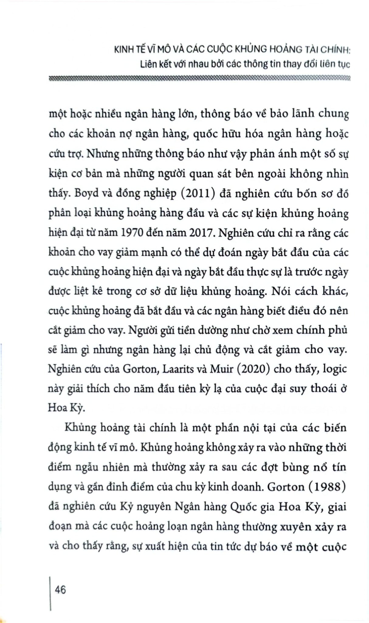 Kinh Tế Vĩ Mô Và Các Cuộc Khủng Hoảng Tài Chính - Liên Kết Với Nhau Bởi Những Thông Tin Thay Đổi Liên Tục - Gary B.Gorton - Guillermo L.Ordoñez