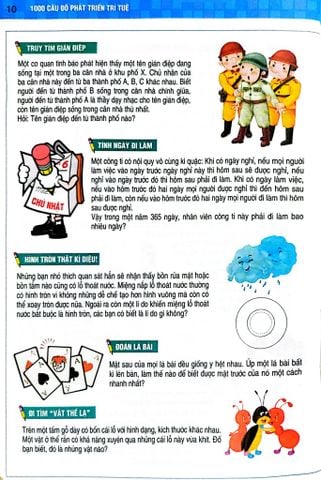  1000 Câu Đố Phát Triển Trí Tuệ (Bộ 2 Tập) - Xing Tao 