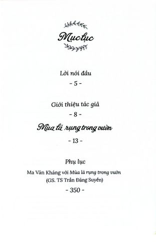  Mùa Lá Rụng Trong Vườn - Tủ Sách Văn Học Trong Nhà Trường - Ma Văn Kháng 